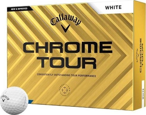 CALLAWAY morele Piłki golfowe Callaway Chrome Tour (białe, 12 szt.)