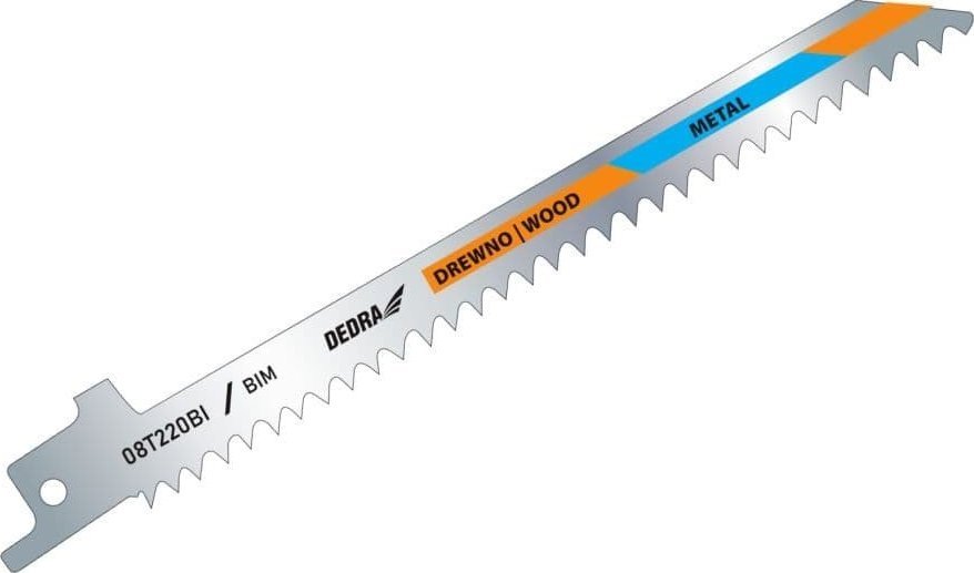 Dedra Brzeszczoty do piły szabl.150/125mm, drewno+el.met, BIM,2szt