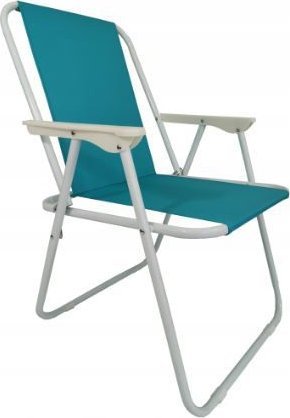 Krzesło ogrodowe składane turystyczne ATENA PRO niebieski