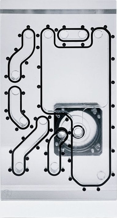 Stealkey Customs Stealkey Customs Lian Li O11D Mini Front MK2 D5 Distroplate - Acryl - weiß