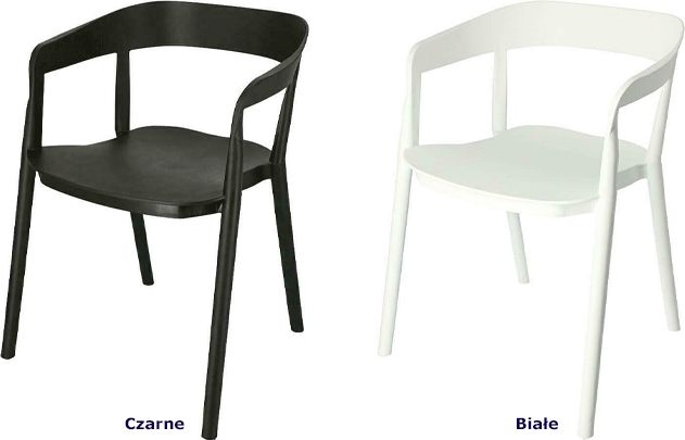 Elior Minimalistyczne krzesło Brett - czarne