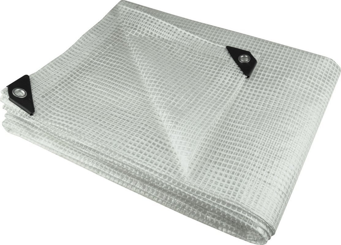 Dedra Plandeka 4x5m, 100g/m2 przeźroczysta, zbrojona