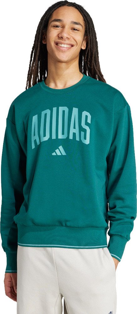 Bluza męska adidas Collegiate Sweat zielona JM1733 M