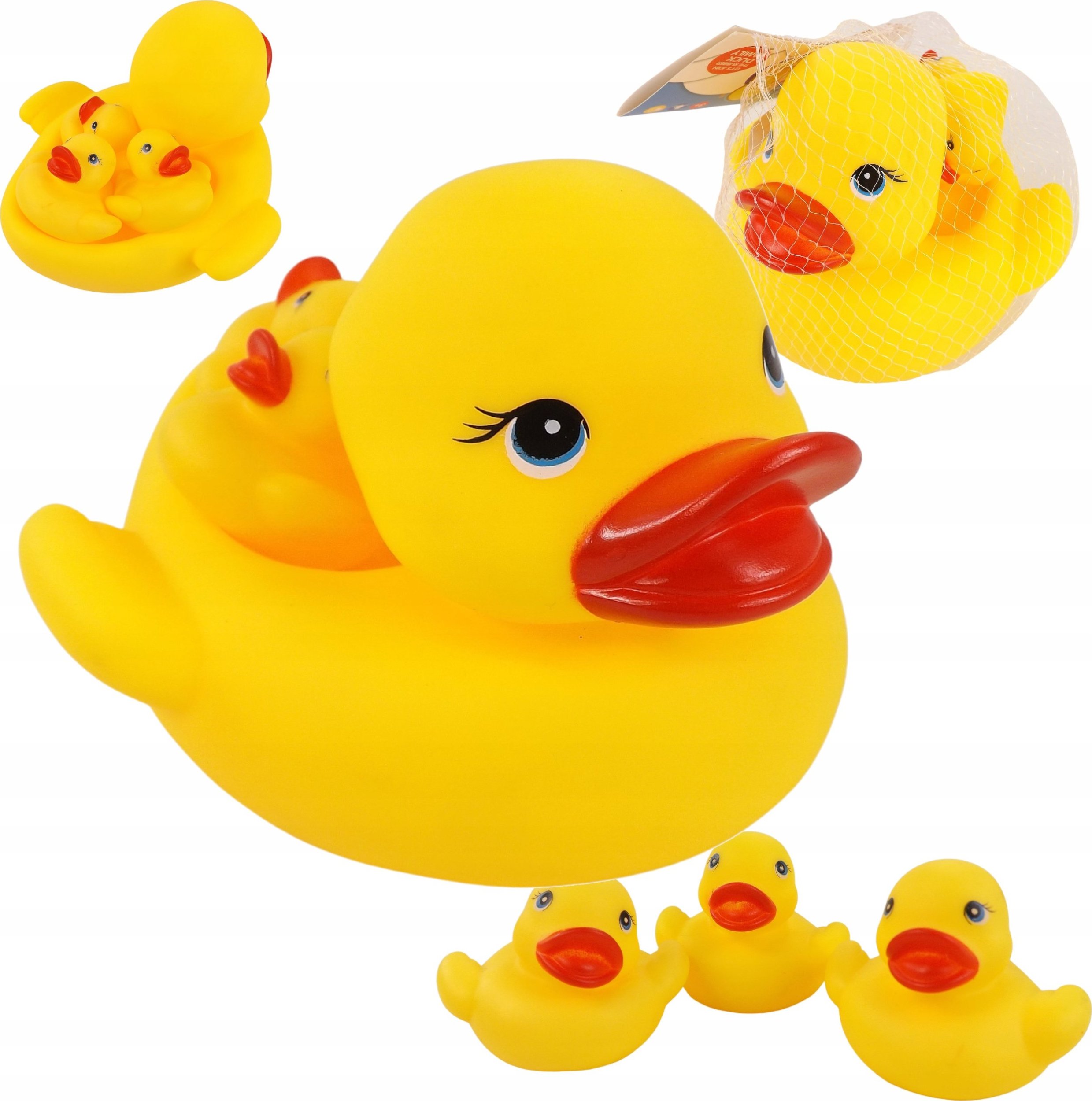 Gumowe kaczki kaczuszki zabawki do kąpieli 3702