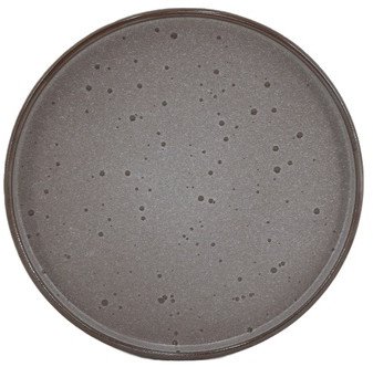 DESERT PLATE DOMOLETTI BROWN DOTS 19.6CM