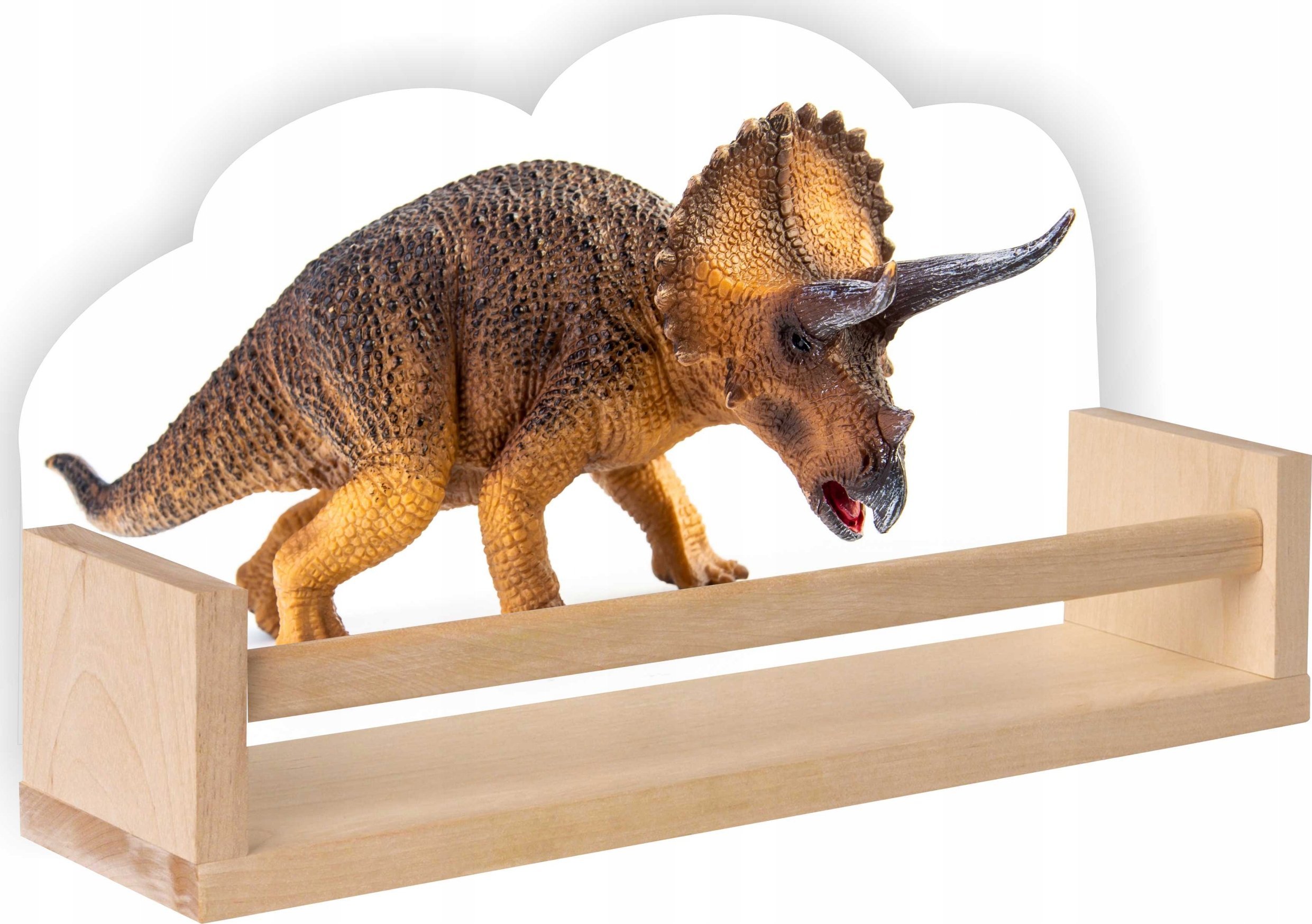 Półka drewniana T-REX DINOZAUR Stegozaur prezent