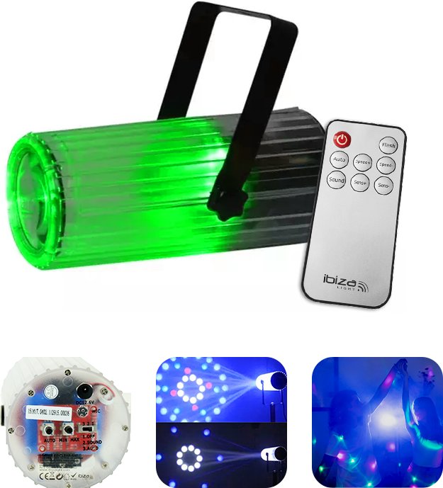 Reflektor LED Ibiza MOON FLOWER akumulator pilot one size