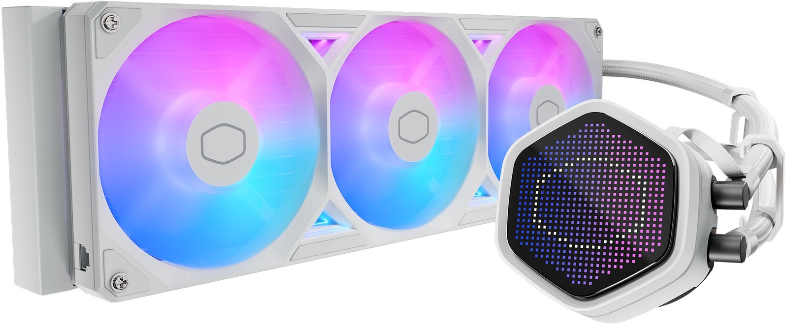 Chłodzenie wodne Cooler Master MasterLiquid 360 Atmos 2 Pixel LED AiO chłodzenie wodne - biały