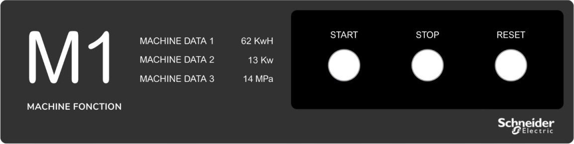 Schneider Electric Harmony XB5 Tabliczka z legendą 400 X 100 Szablon 1 ZBYLEG401001