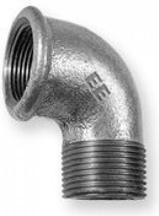 Odlewnia Zawiercie Kolanko 90o nakrętno-wkrętne 3/8" ocynkowane