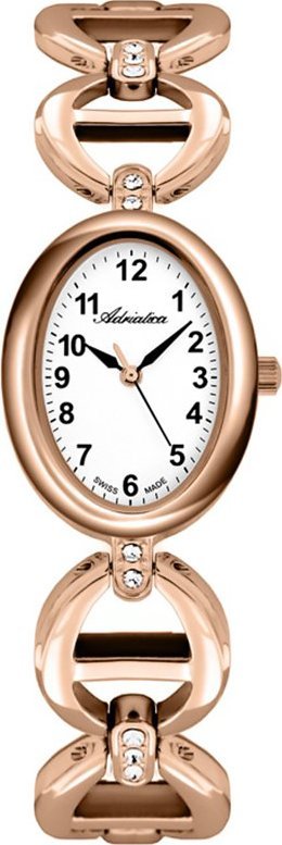 Zegarek Adriatica Zegarek damski Adriatica A3625.9123QZ różowe złoto