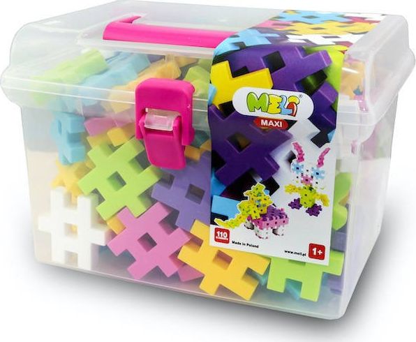 Meli Klocki Meli Maxi Pink Travel Box 110 el.