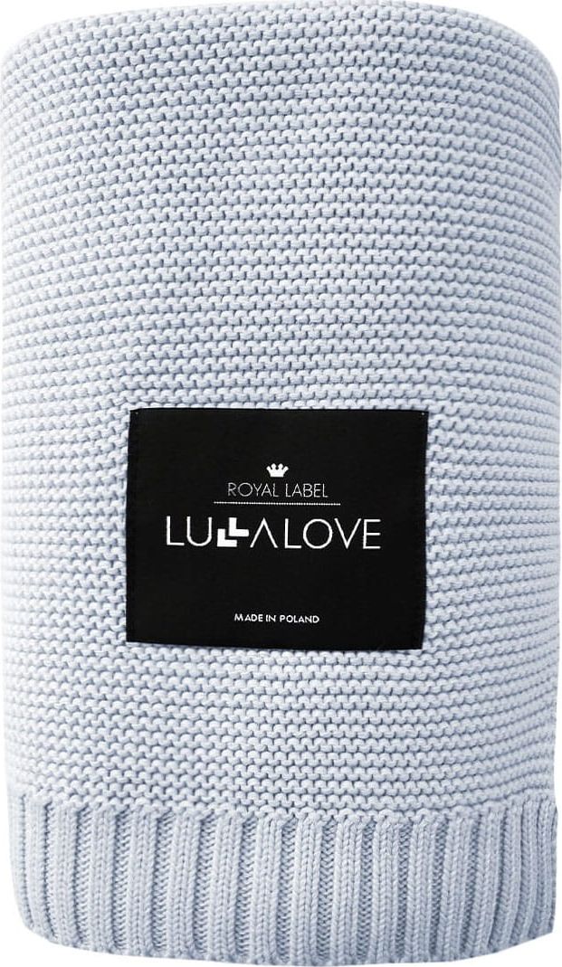 LullaLove Bambusowy kocyk 80x100 frozen blue limited Lullalove