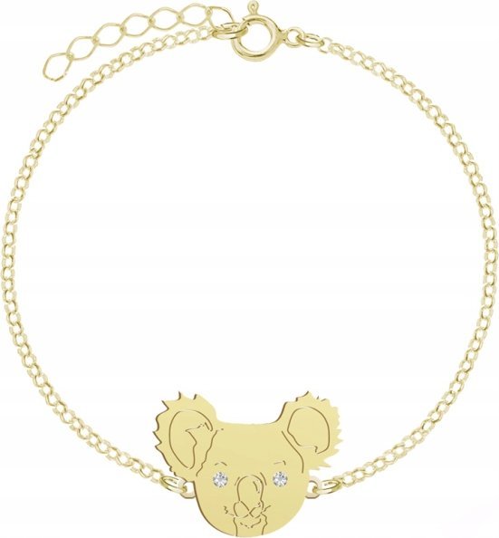 Radziszewska Jewellery Pozłacana Bransoletka MIŚ KOALA DEDYKACJA GRATIS