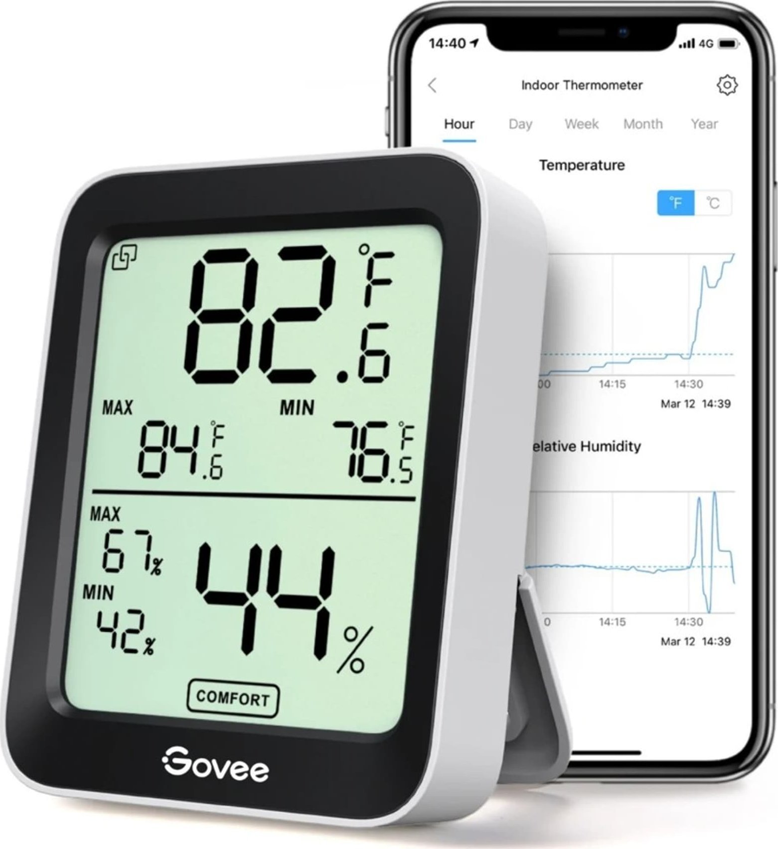 Govee Govee H5075 | Termometr i higrometr | Bluetooth, wyświetlacz