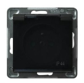 Kontakt-Simon Gniazdo SIMON54 hermetyczne 1-krotne z/u 16A IP44 brąz - DGZ1BZ.01/46A