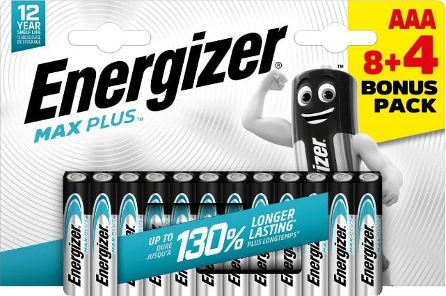 Energizer Energizer LR03/12 Max Plus AAA 8+4 zdarma