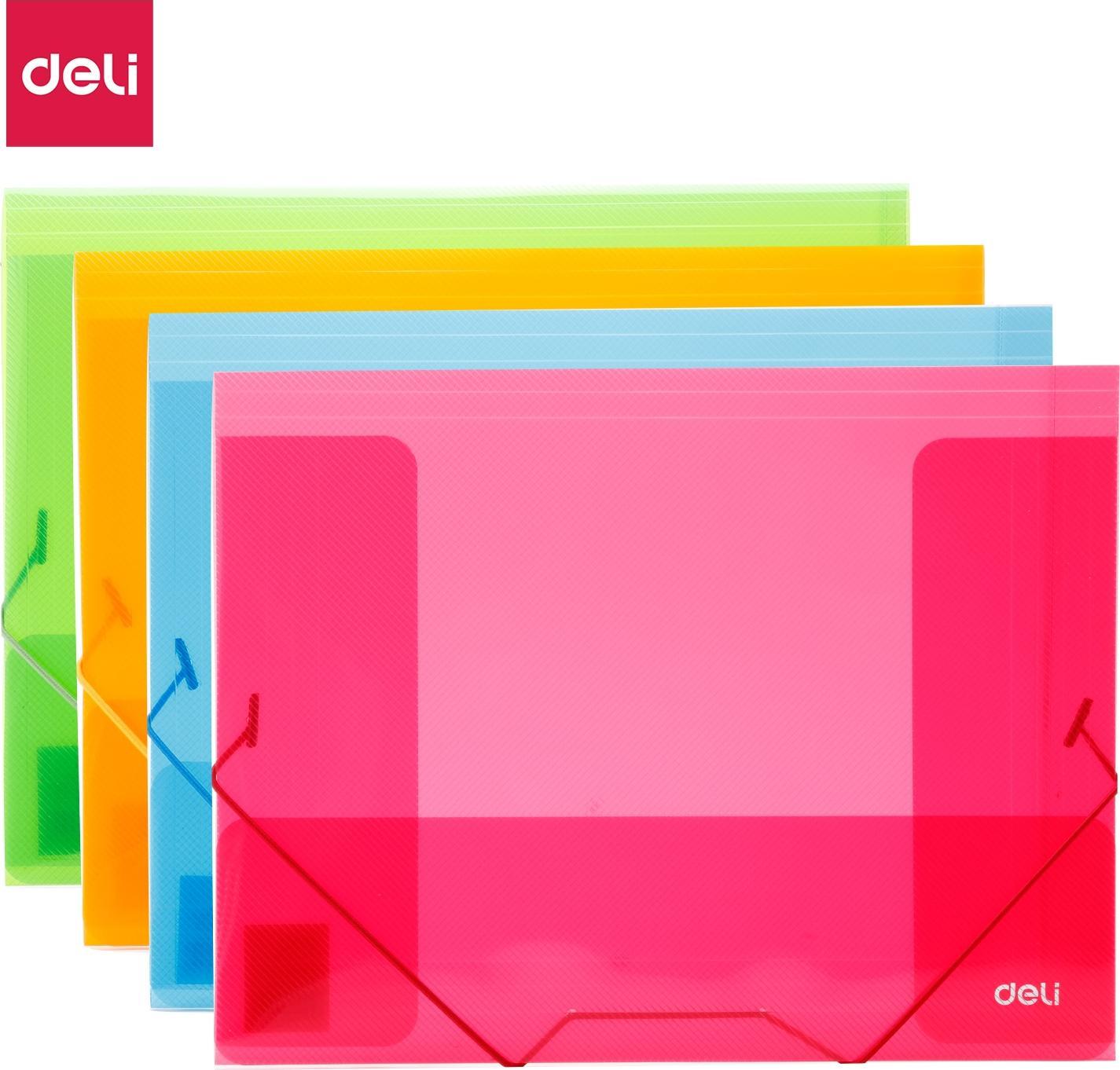 Deli TECZKA Z GUMKĄ NAROŻNĄ DELI PP A4 39504 MIX KOLORÓW