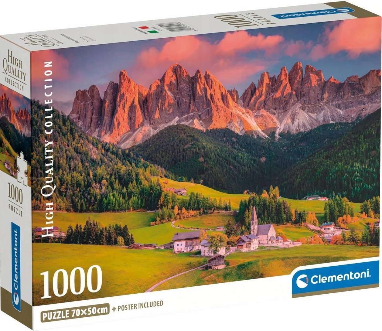 Clementoni Puzzle Compact Magiczne Dolomity 1000 elementów (39953)