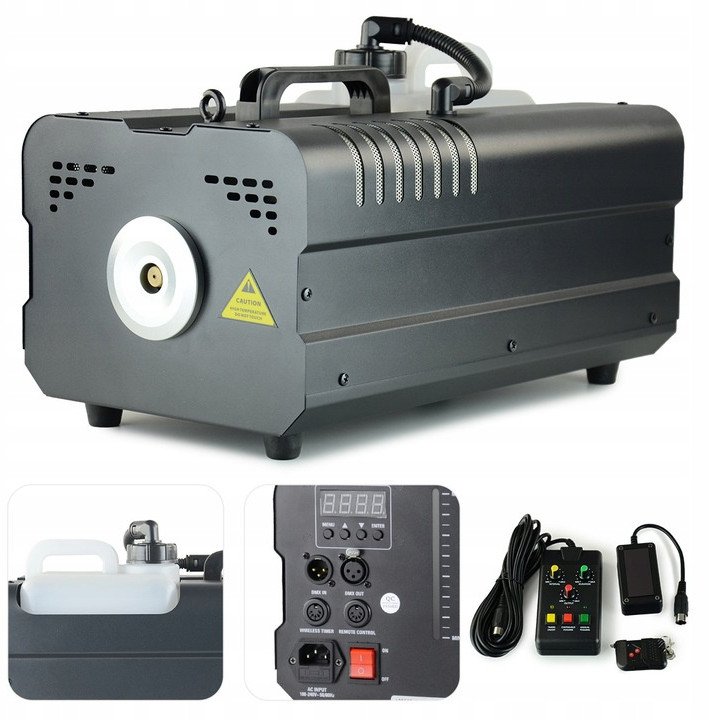 Wytwornica dymu FOG-2500-PRO-BL 2500W DMX pilot AFX Light czarna one size