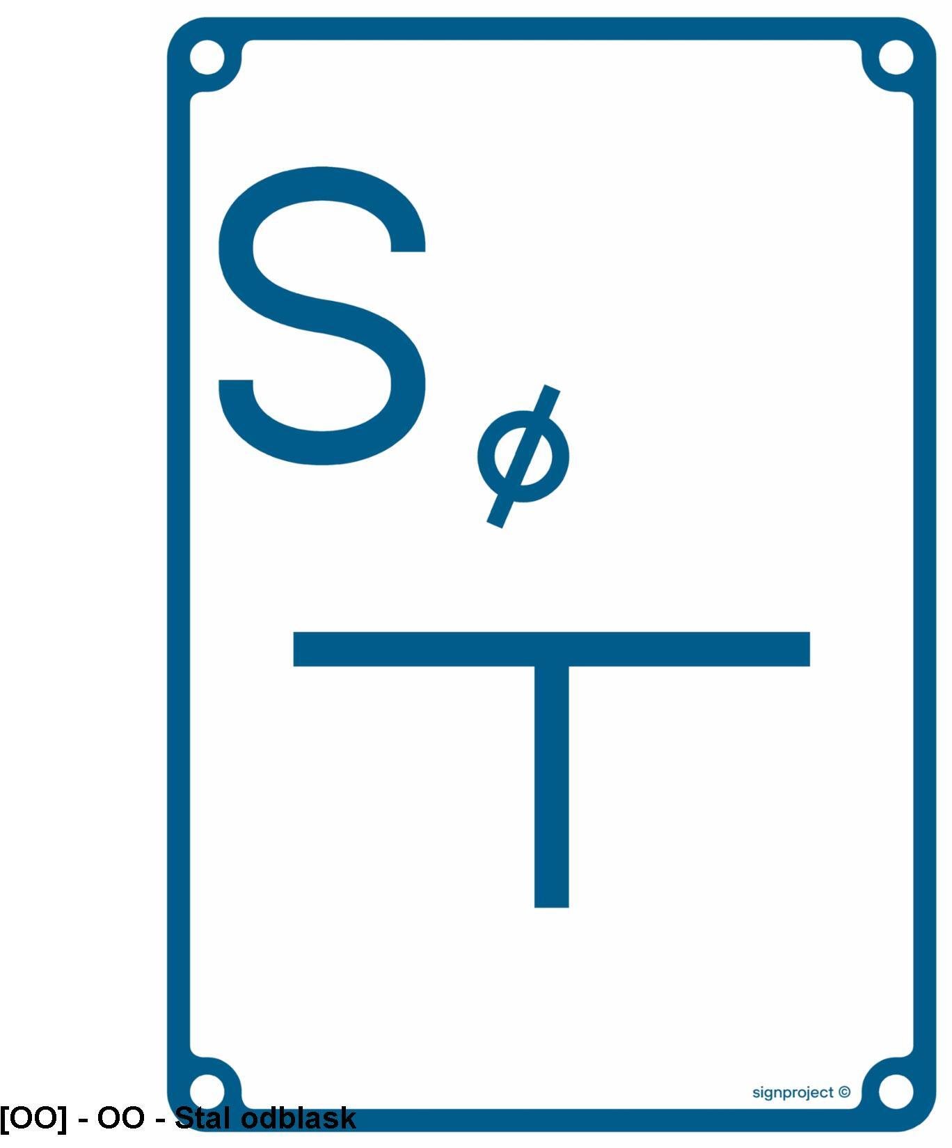 TD Systems JB004 - Tablica orientacyjna dla zasuwy odwadniającej (spust)