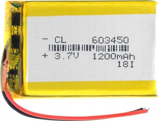 Liter Energy Battery Akumulator Li-Poly 1200mAh 3.7V 603450