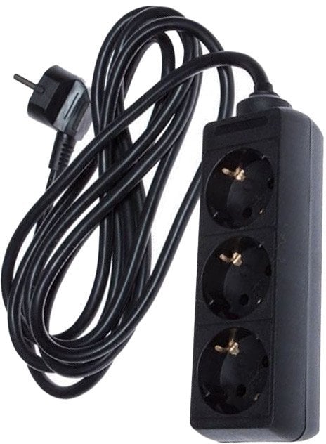 EXT CORD KF-GS-03-A 3X1.5 3M 3P BLACK