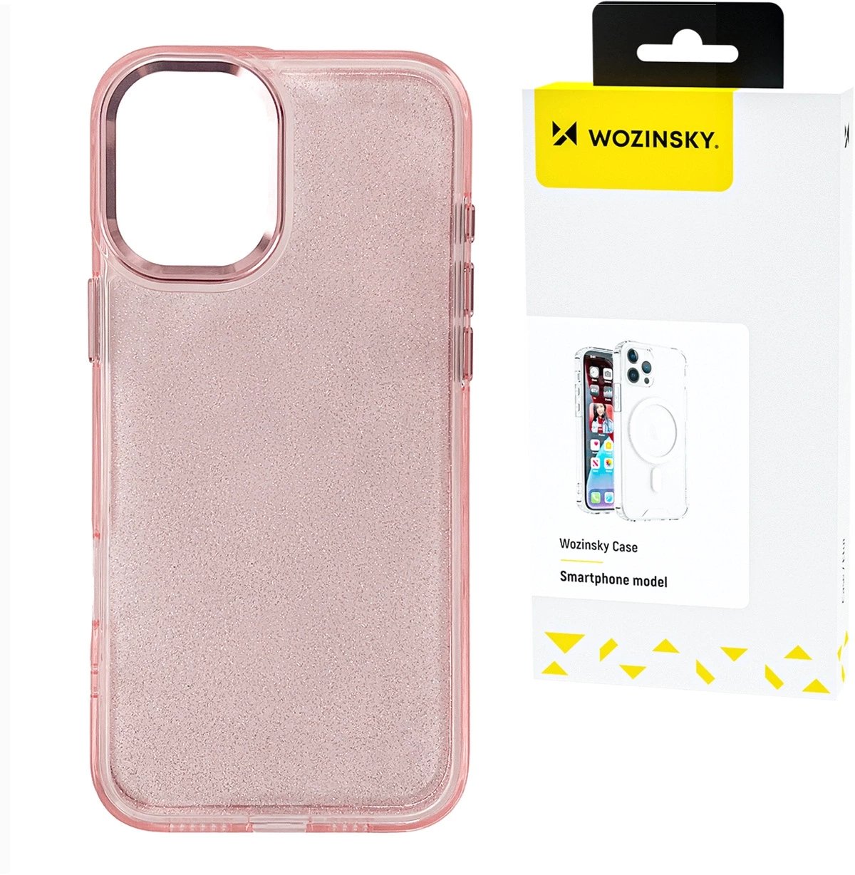 ETUI WOZINSKY GLITTER CASE NA SAMSUNG GALAXY S25 ULTRA - RÓŻOWE Z BROKATEM