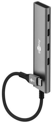 Slim 4-portowy koncentrator USB, USB-C na USB-C, 5 Gbit/s