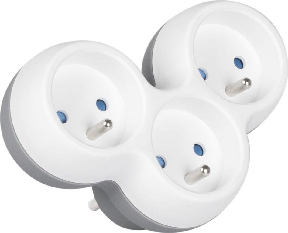 Libox Rozgałęźnik sieciowy 1wtyk/3gniazda z uziemieniem LB0166-3 LIBOX