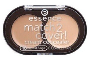 Essence Match 2 Cover Cream Concealer Korektor Do Twarzy 20 Soft Beige - 2,3G