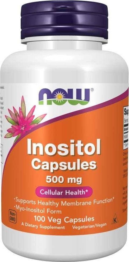 NOW Foods NOW Foods - Inozytol, 500mg, 100 kapsułek