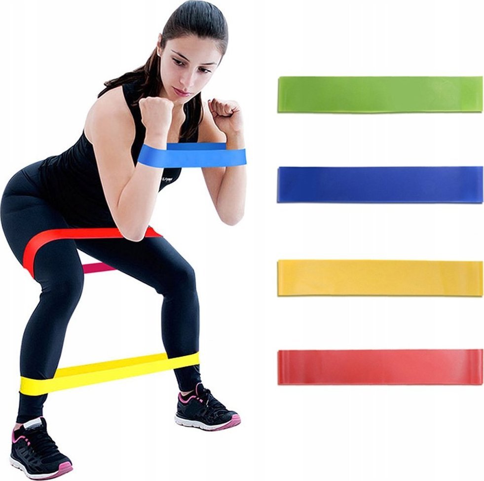 ER4 GUMY OPOROWE DO ĆWICZEŃ TRENINGOWE FITNESS ZESTAW