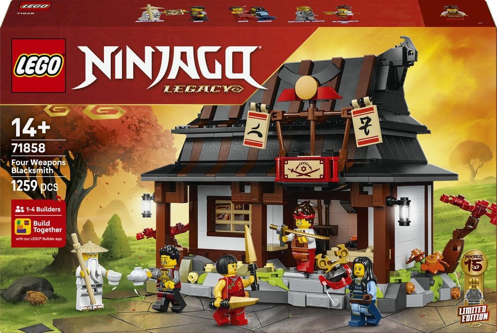 LEGO Ninjago Kuźnia Cztery Bronie — 15-lecie (71858)