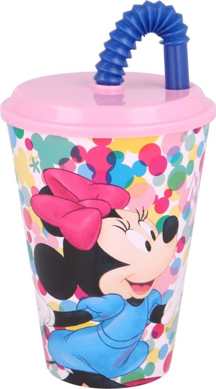 Stor Kubek Bidon ze słomką 430ml Myszka Minnie