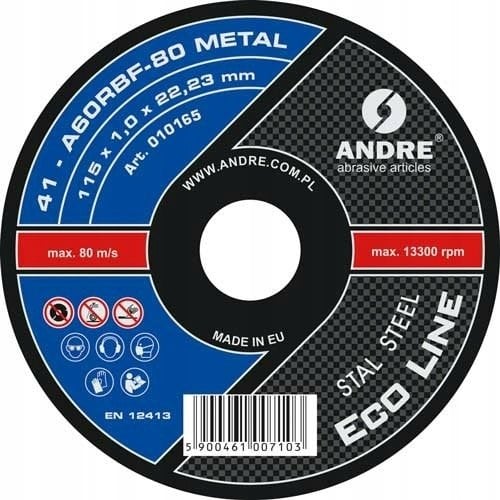 Andre TARCZA DO METALU 125 x 1,6mm METAL ECO* LINE