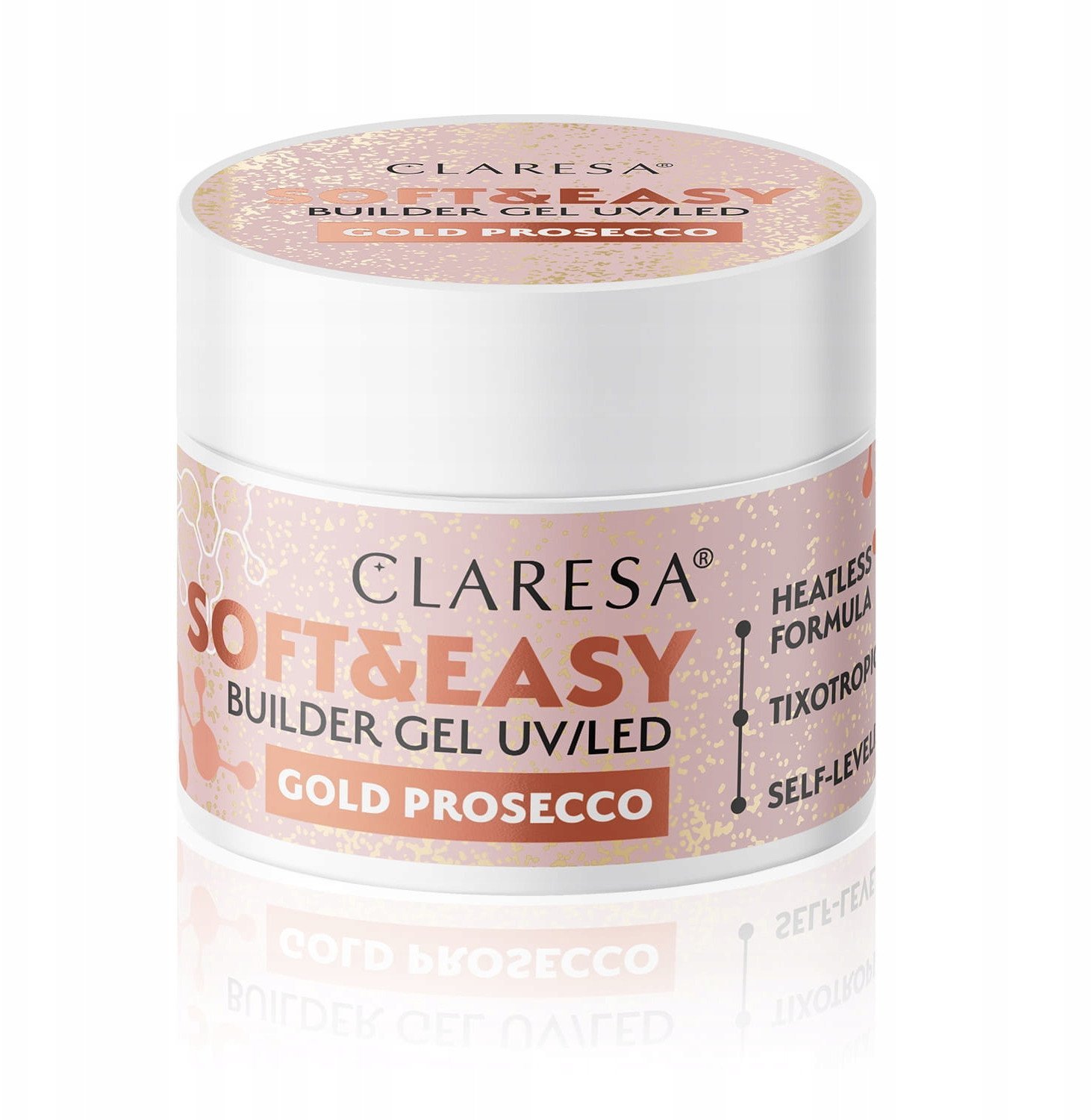 Claresa żel budujący Soft&Easy dancing sparkles 12g