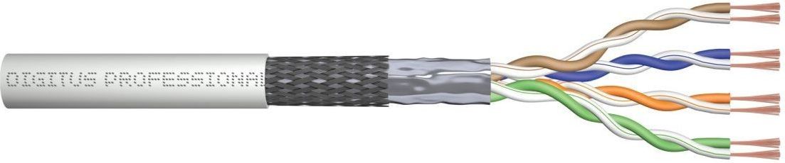 Digitus Kabel SF/UTP kat. 5e 100m (karton) PVC linka szary -DK-1531-P-1-1