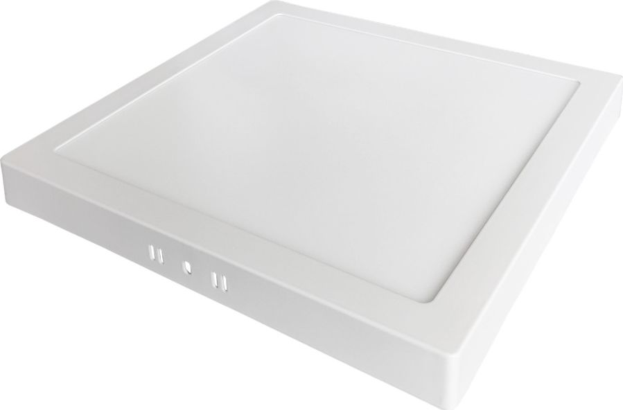 Lampa sufitowa GTV Oprawa LED 24W 4000K 2000lm neutralna biała natynk kwadrat zasilacz panel MATIS PLUS LD-MAN24W-NBP GTV 3332