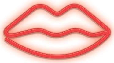 Forever Neon LED USTA czerwone Bat + USB Forever FLNEO8 Light