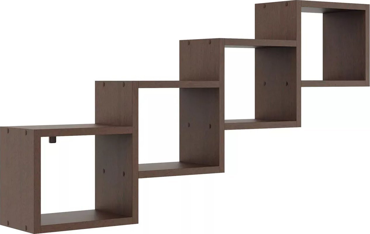 Elior Minimalistyczna półka wisząca wenge - Ritta