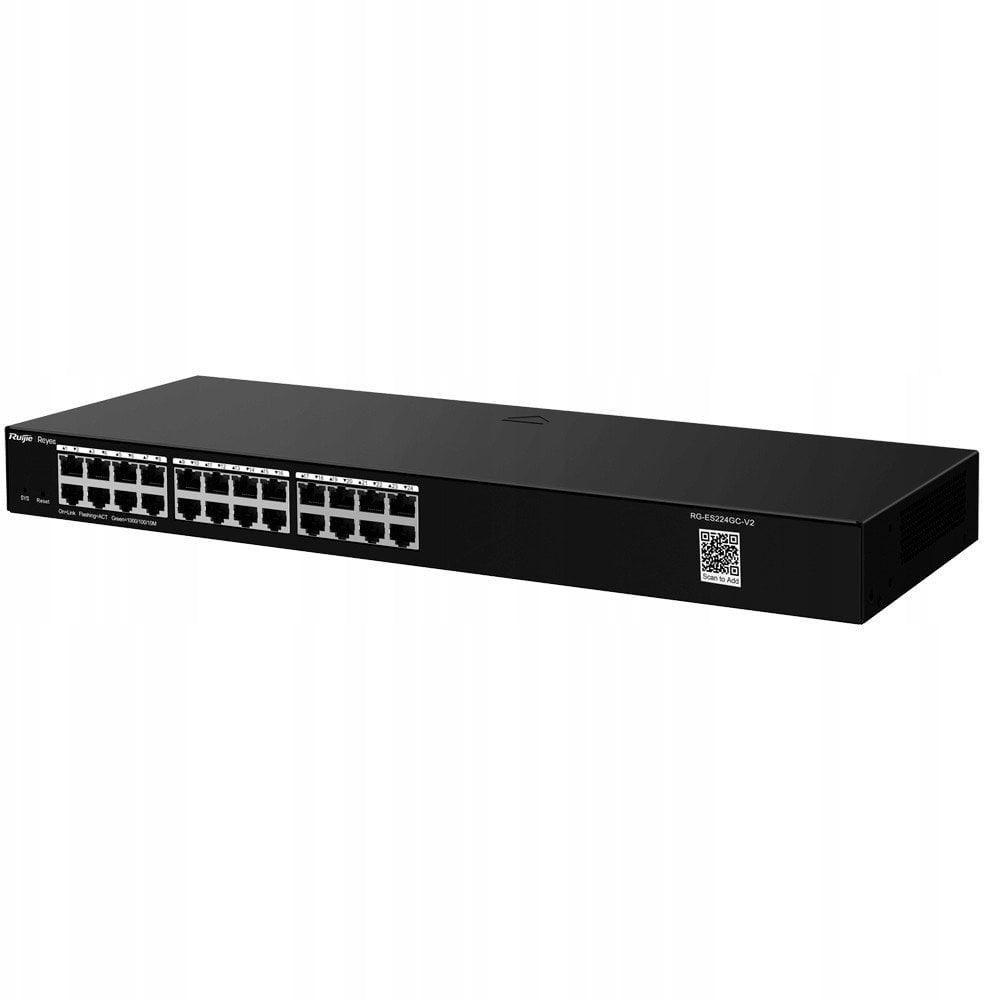 Ruijie Reyee RG-ES224GC-V2| Switch Easy Smart, 24 portów, 24xGE, Desktop, Cloud, Rack