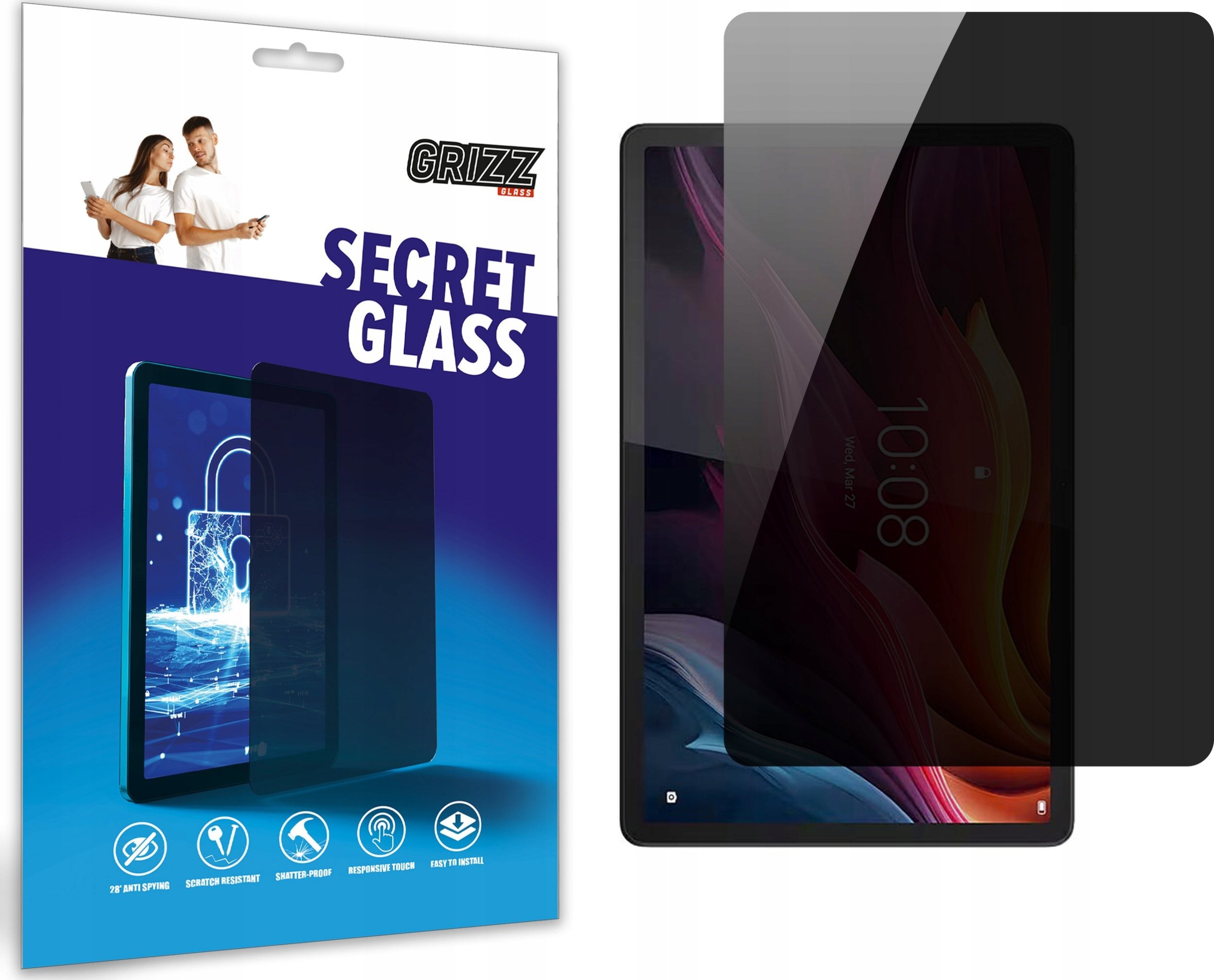 GrizzGlass Szkło prywatyzujące GrizzGlass SecretGlass do Lenovo Tab K11 Plus
