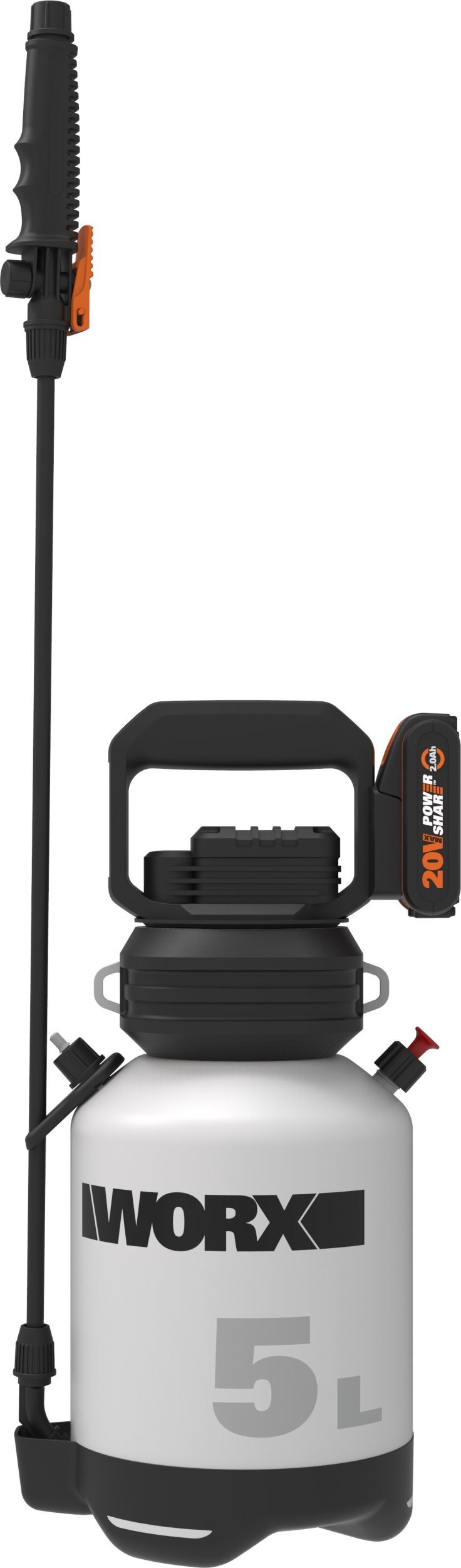 Worx Opryskiwacz ciśnieniowy akumulatorowy WG829E 20V 5l + akumulator 2 Ah