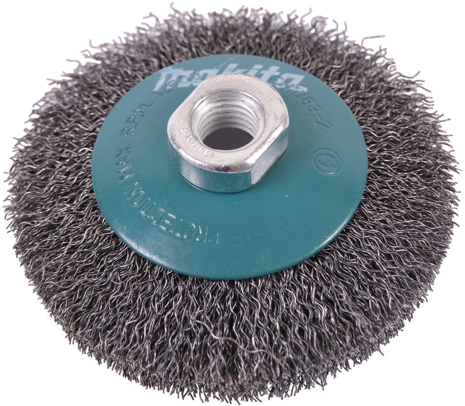 Makita D-39827, Cup brush, Flat centre, Universal, Any brand, 10 cm, M14