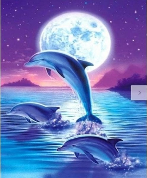 Norimpex Diamentowa mozaika Delfin 40x30cm 1006715