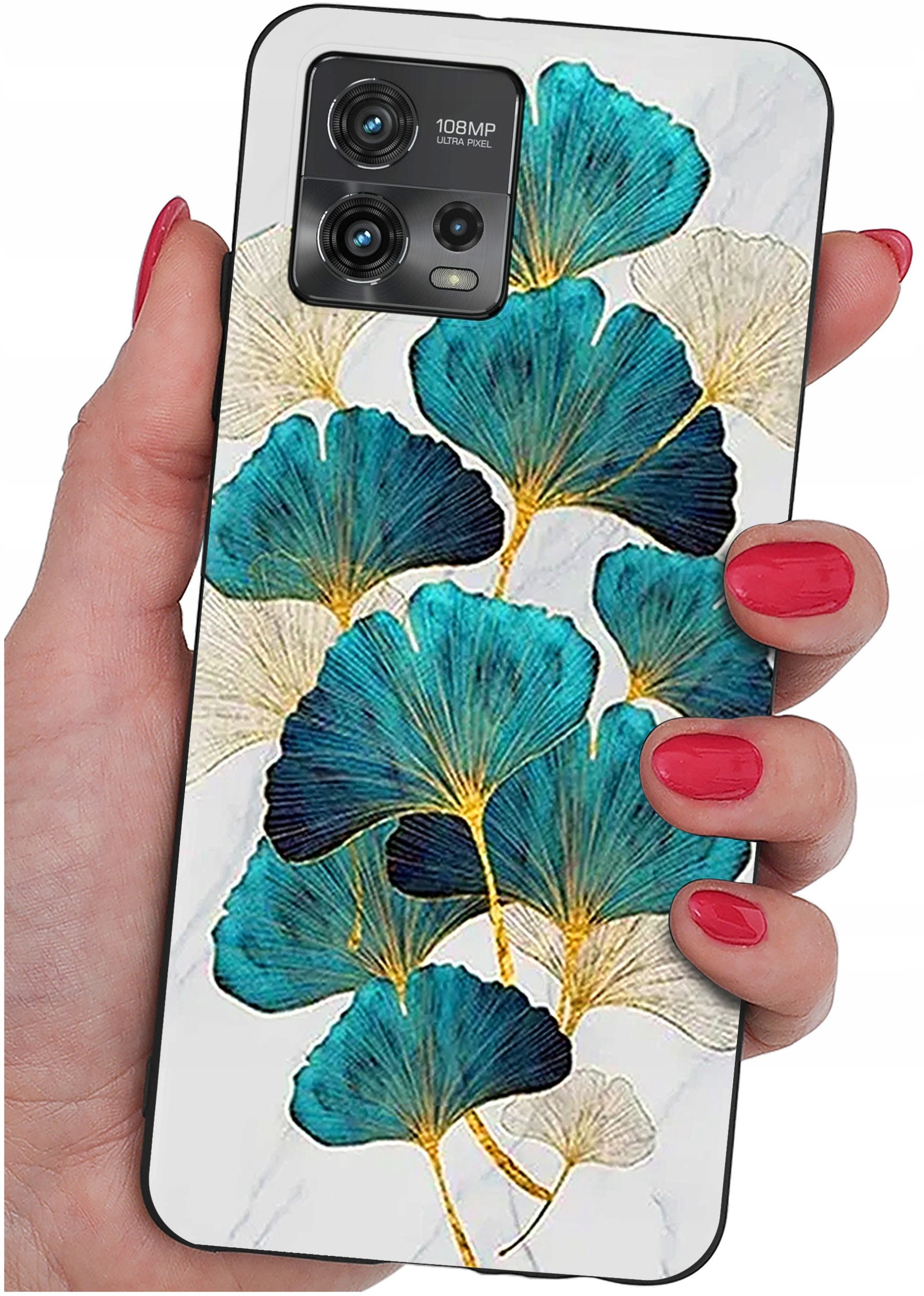 Etui do Motorola Moto G72 WZORY |SILIKONOWE MATT CASE + SZKŁO 9H