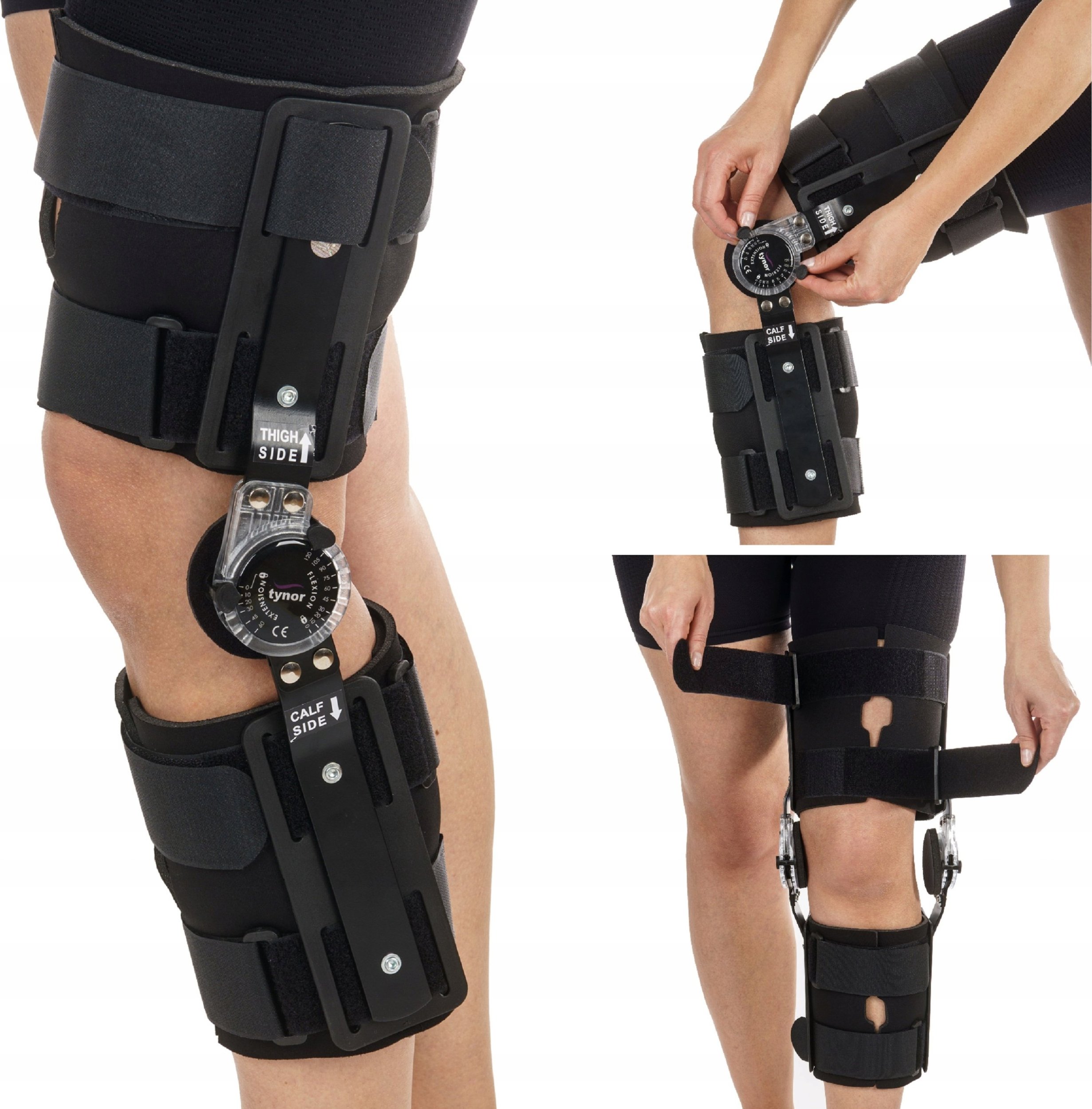 TYNOR ORTEZA STAWU KOLANOWEGO Z ZEGAREM STABILIZATOR