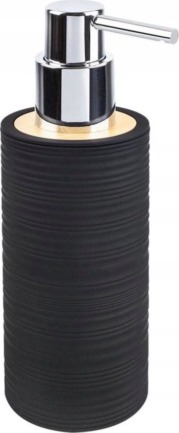 Dozownik do mydła AWD Interior Dozownik łazienkowy do mydła w płynie 300 ml czarny elegancki