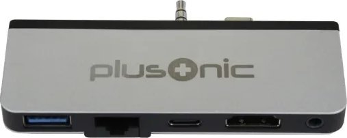 Z Plusonic Docking Adapter/Hub für Microsoft Surface Go, 5in1: USB 3.0/RJ45 Gigabit-Ethernet/Type-C/HDMI/AUX